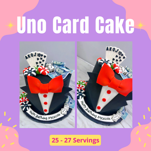 Uno Card Cake