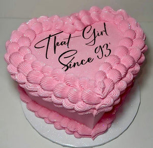 6" inch Heart-shaped Cake
